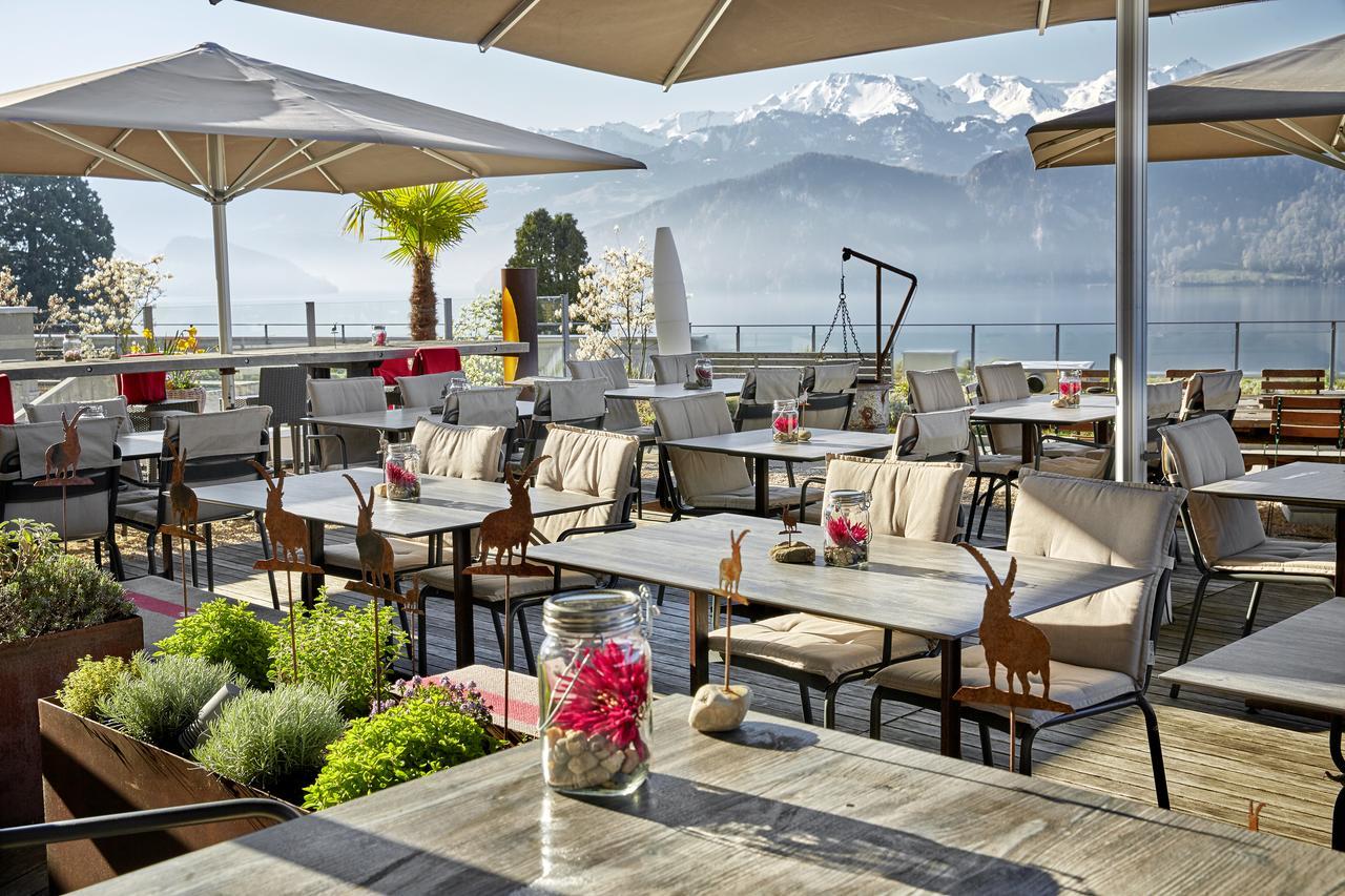 Alpenblick Weggis - Panorama & Alpen Chic Hotel Eksteriør billede