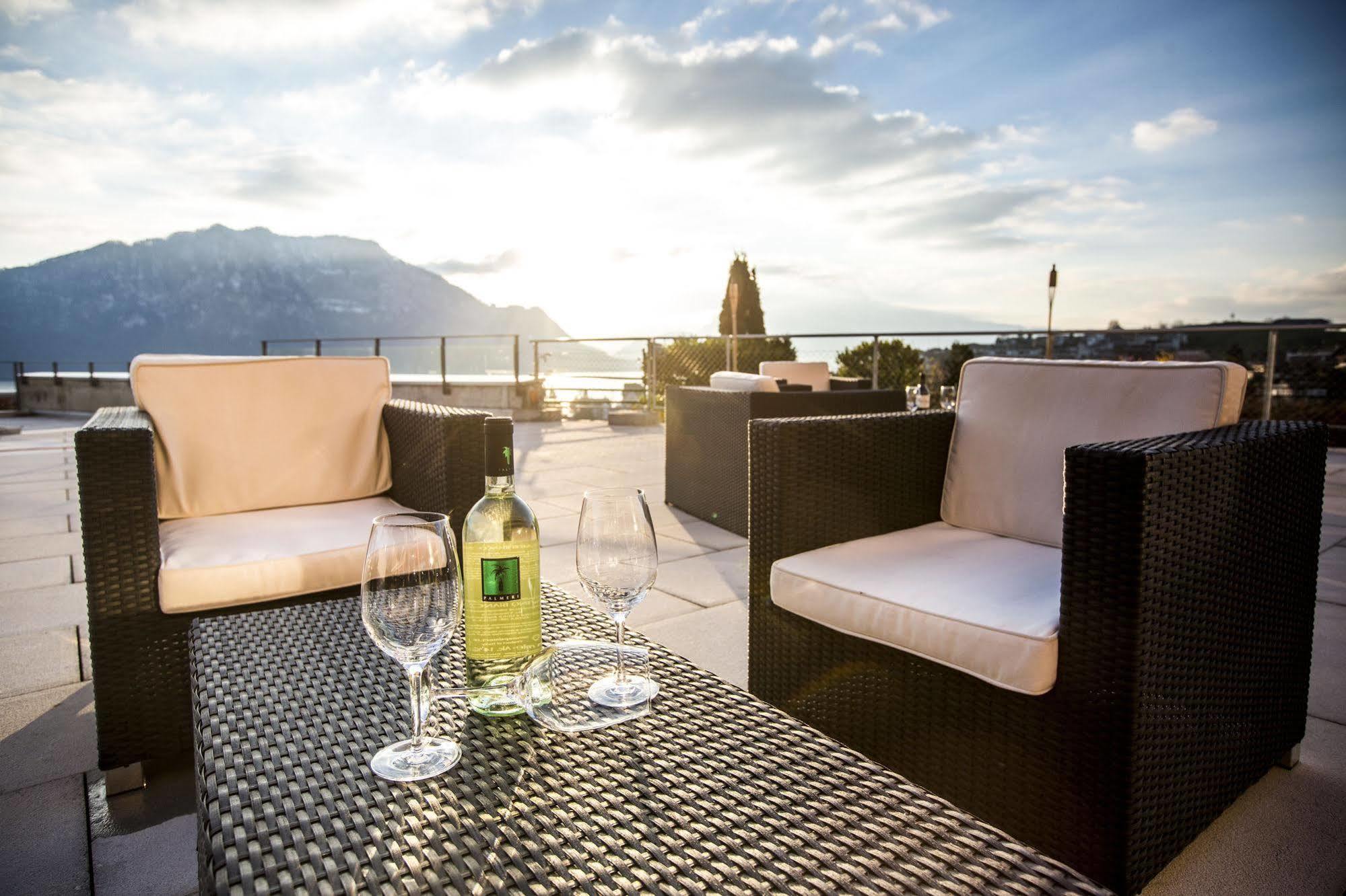 Alpenblick Weggis - Panorama & Alpen Chic Hotel Eksteriør billede