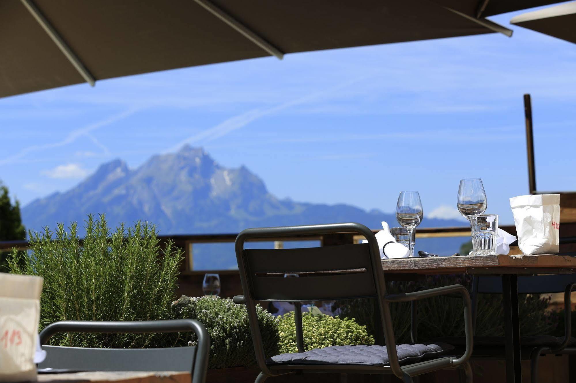 Alpenblick Weggis - Panorama & Alpen Chic Hotel Eksteriør billede
